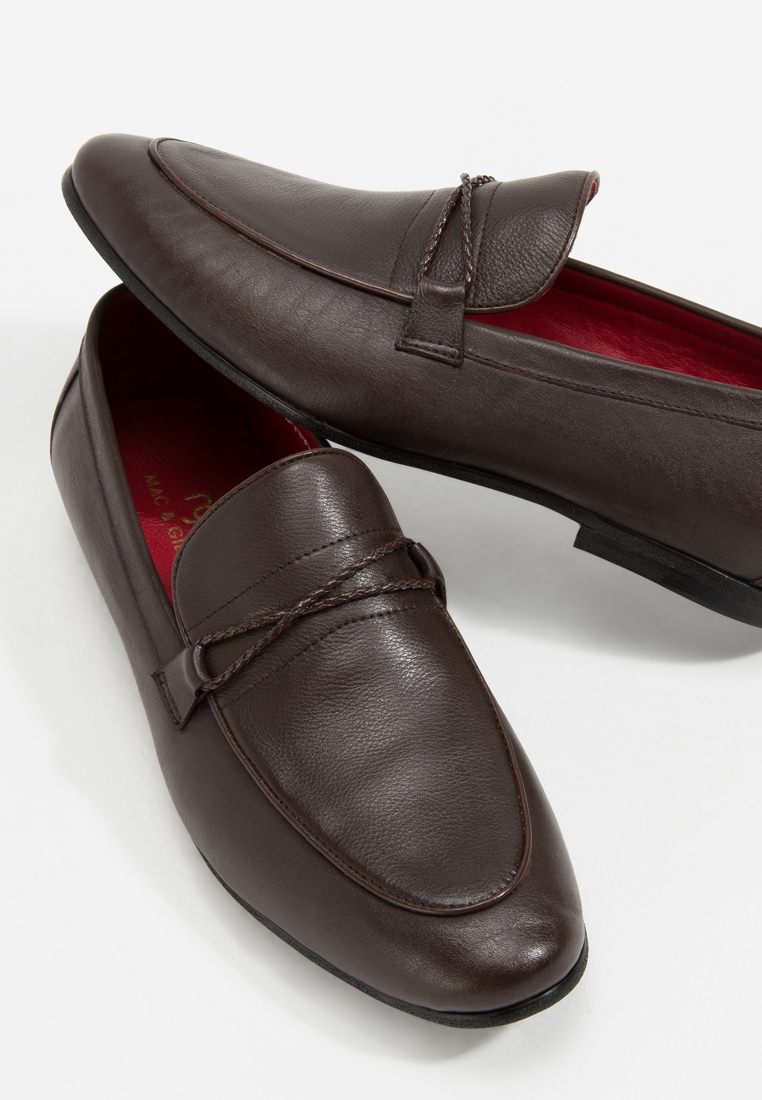 Barnes leather loafer business shoes for men in dark brown ราคา 6,990 บาท*ส่งฟรี