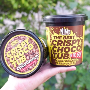 ภาพหน้าปกสินค้าNIMS Crispy Choco Tubs โกโก้ครันซ์ราดช็อกโกแลต (Coco Crunch) ที่เกี่ยวข้อง