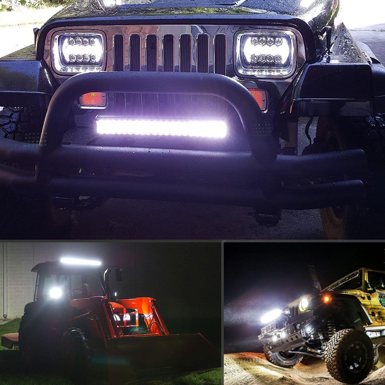 [High Quality] 360W 26 INCH. Tri-row LED Light Bar LED ไฟรถยนต์บาร์ยาว ไฟหน้ารถ ไฟรถส่องสว่าง 360 วัตต์ ขนาด 26 นิ้ว รุ่น SuperBright คุณภาพสูง มีประกันสินค้า เเสงขาว จำนวน 1 โคม
