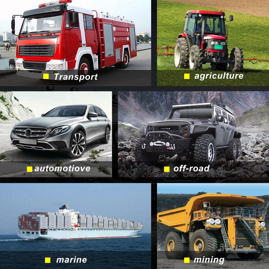 NEW Super Bright !! ไฟสปอร์ตไลท์รถยนต์ ไฟหน้ารถ ไฟท้าย 144W 12V-24V รุ่น LED COMBO BEAM 8D สว่างมากกกกกว่าเดิม *เเสงกระจายเเละเเสงพุ่ง* สำหรับอะไหล่รถ อุปกรณ