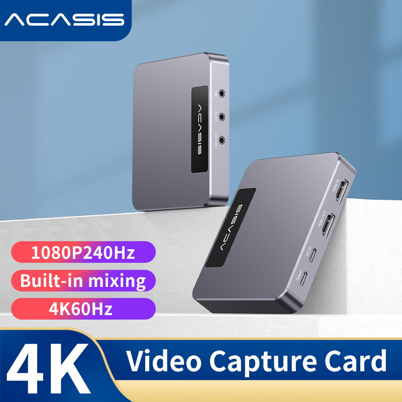 การ์ดจับภาพวิดีโอสดเกม ACASIS 4K HDR, AC-VC009 เวอร์ชันอัปเดต ราคา 3,100 บาท*ส่งฟรี