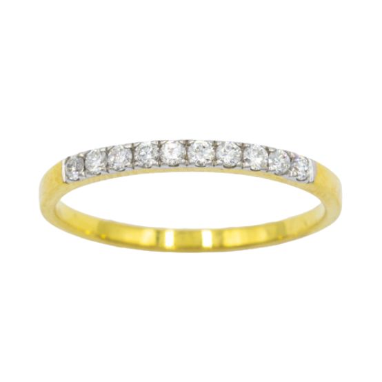 แหวน Happy Jewelry 10 แถว ทอง 9K แท้ เพชร 37.5% เพชรเกสรตัวเมีย Me784 ราคา 9,890 บาท*ส่งฟรี