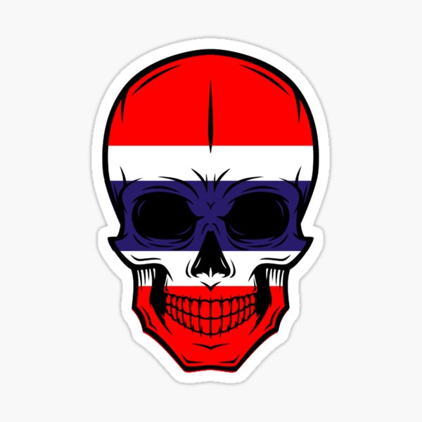 Thailand Skull Decal Set (2pcs) – 4-inch Universal Stickers for Cars like Isuzu, Toyota, Mitsubishi, Big Bike, PCX, MSX, BMW, Kawasaki ราคา 299 บาท*ส่งฟรี