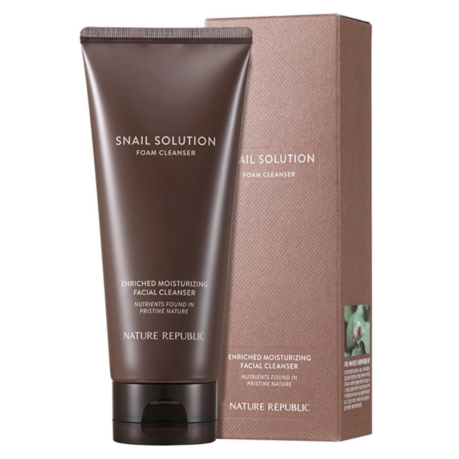 Nature Republic Snail Solution Foam Cleanser คลีนซิ่งโฟมทำความสะอาดพร้อมการบำรุงผิวหน้ากระจ่างใสสูตรเมือกหอยทากสายพันธุ์ที่ดีที่สุดจากเกาหลีของแท้ ราคา 1,390 บาท*ส่งฟรี