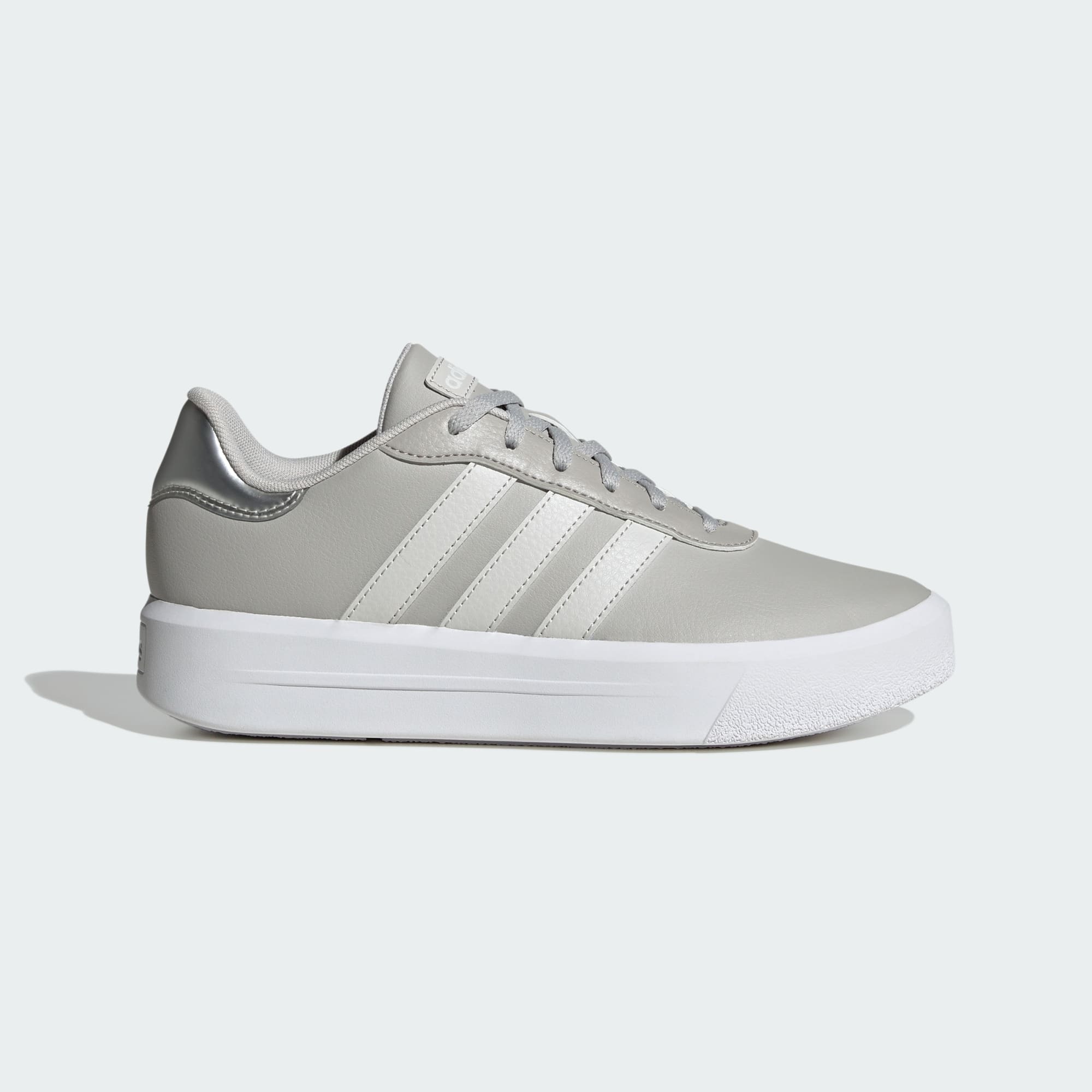 Adidas รองเท้าผ้าใบผู้หญิง Court Platform | Grey Two/Grey One/Cloud White ( ID1970 ) ราคา 1,600 บาท*ส่งฟรี