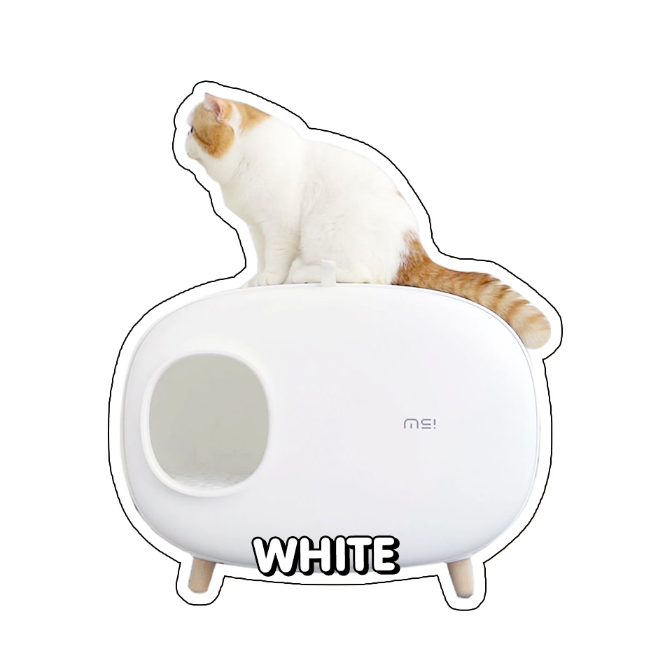 พร้อมส่ง!!! ห้องน้ำแมว เก็บกลิ่น ดีไซน์มินิมอล กระบะทรายถอดออกได้ ฝา ปิด-เปิดด้านหน้ายึดด้วยแม่เหล็ก พร้อมส่ง 4 สี ขาว ชมพู เขียวมิ้นท์