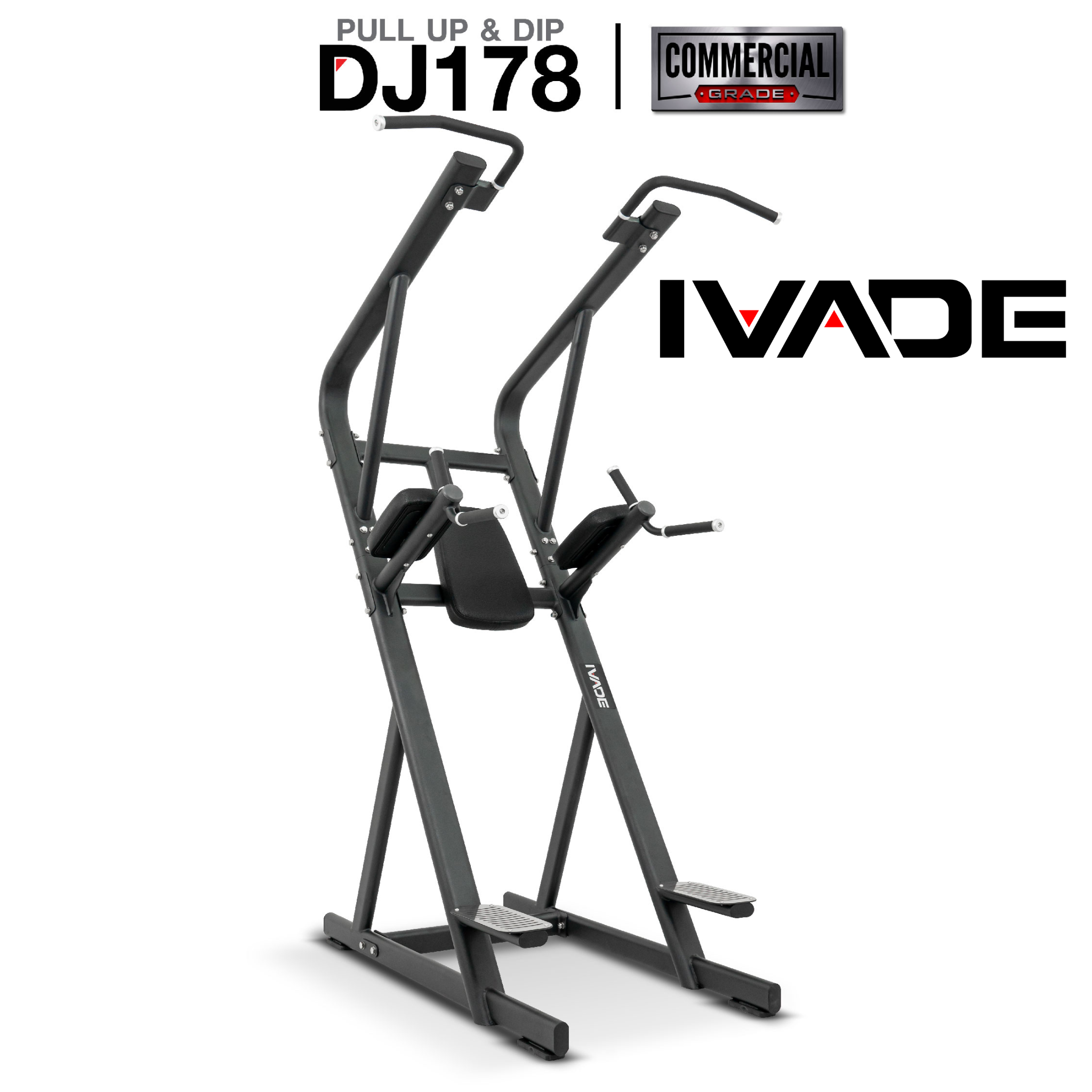 Pull up & Dip Station Dj178 (Commercial Grade) - Exercise Equipment, Brand Irontec ราคา 23,800 บาท*ส่งฟรี