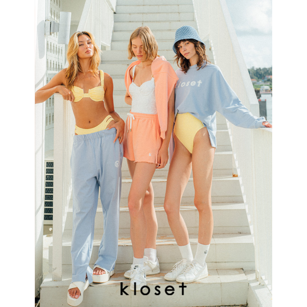 KLOSET Kloset (KK22-SET002) Kloset Sweatshirt With Shorts Set เสื้อแขนยาว-กางเกงขาสั้นเอวยางยืด เสื้อจั๊มปลายแขน-กางเกงยางยืด ราคา 5,082 บาท*ส่งฟรี