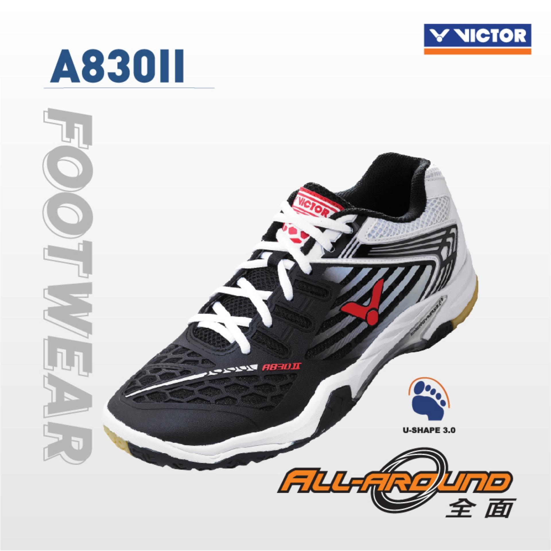 VICTOR Badminton Sport Shoes รองเท้ากีฬาแบดมินตัน A830II ฟรีกระเป๋าใส่รองเท้า BG1308