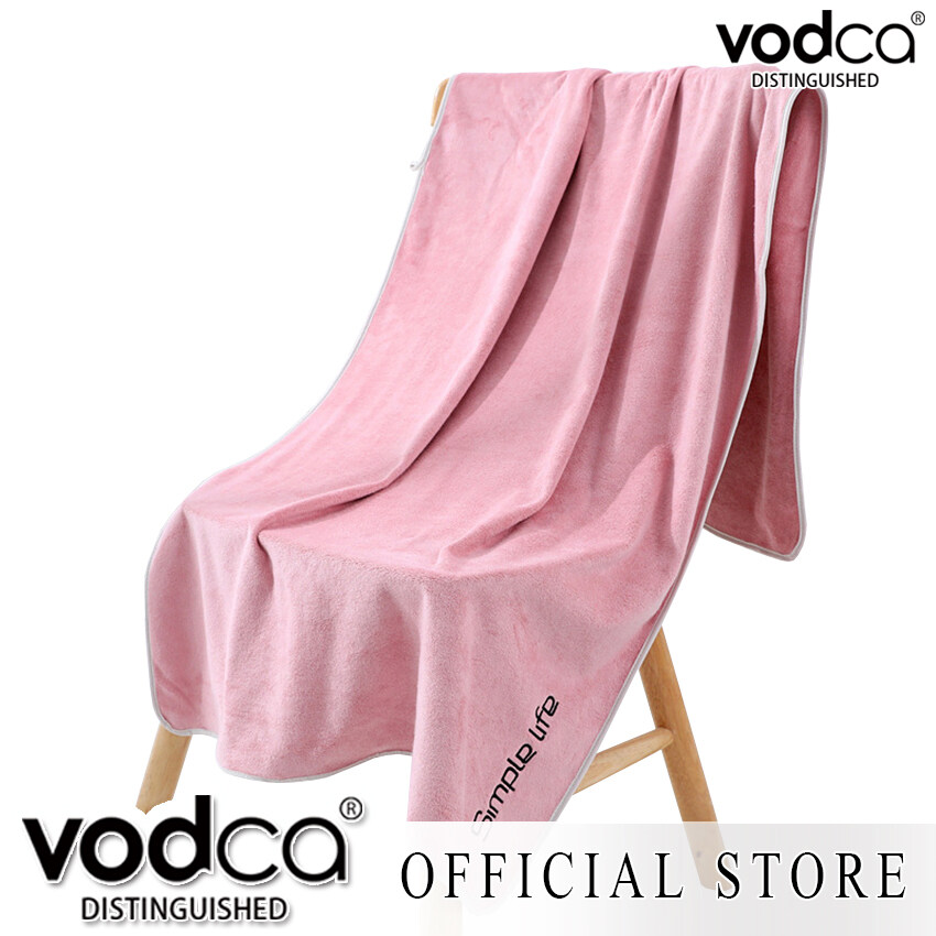 Vodca-ผ้าขนหนูอาบน้ำ ผ้าเช็ดตัวใหญ่ ผ้าหนานุ่ม ซับน้ำดี แห้งไว (ขนาด 70 x 140 เซนติเมตร) รุ่น WD-T140 พร้อมส่งจากไทย ราคา 130 บาท*ส่งฟรี