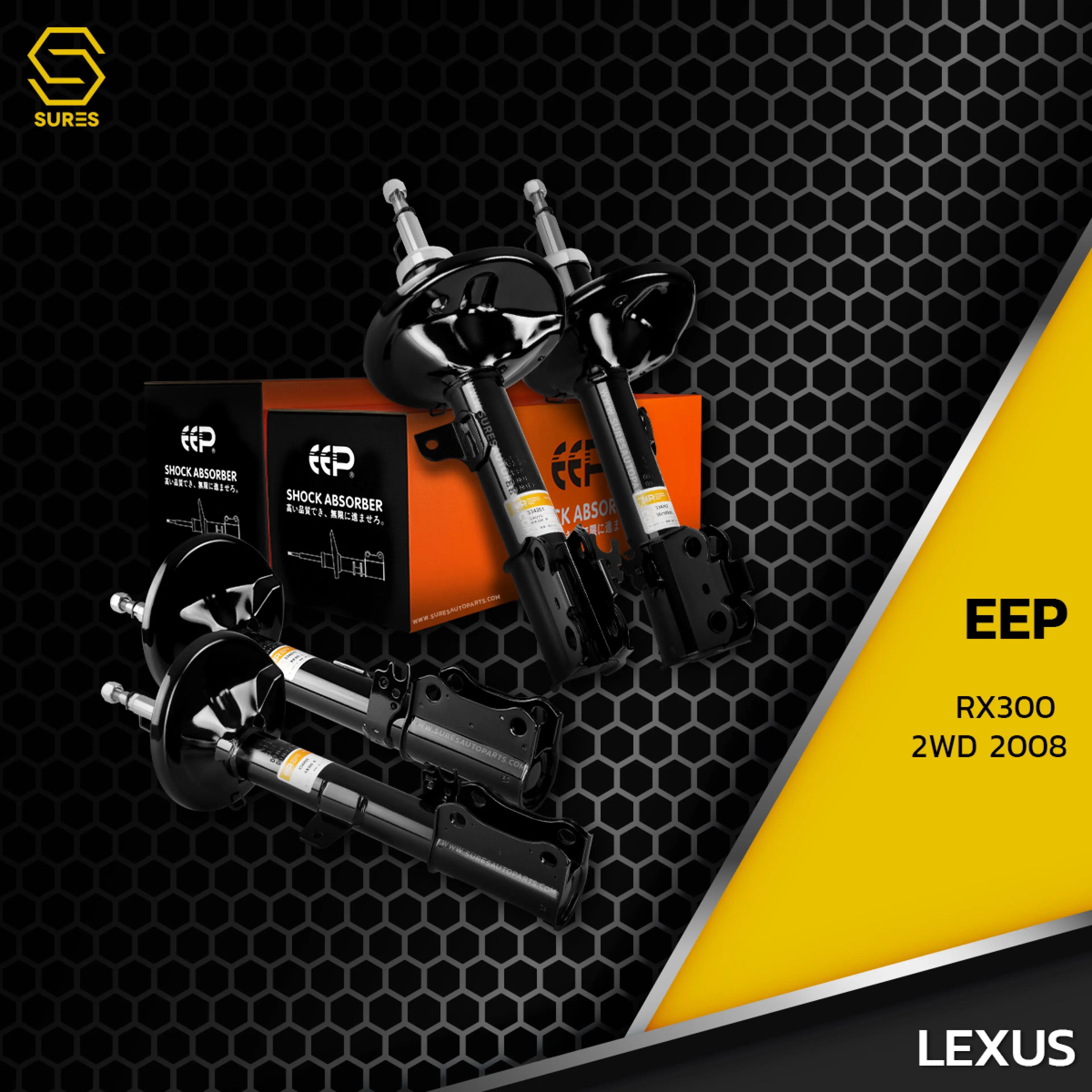 โช๊คอัพ คู่หน้า LEXUS RX300 2WD / 4WD GEN1ตรงรุ่น 334261 / 334262 - โช๊ค โช้ค หน้า หลัง รถยนต์ TWIN TUBE แก๊ส น้ำมัน หนึบ นุ่ม แน่น เล็กซัส ขับสอง