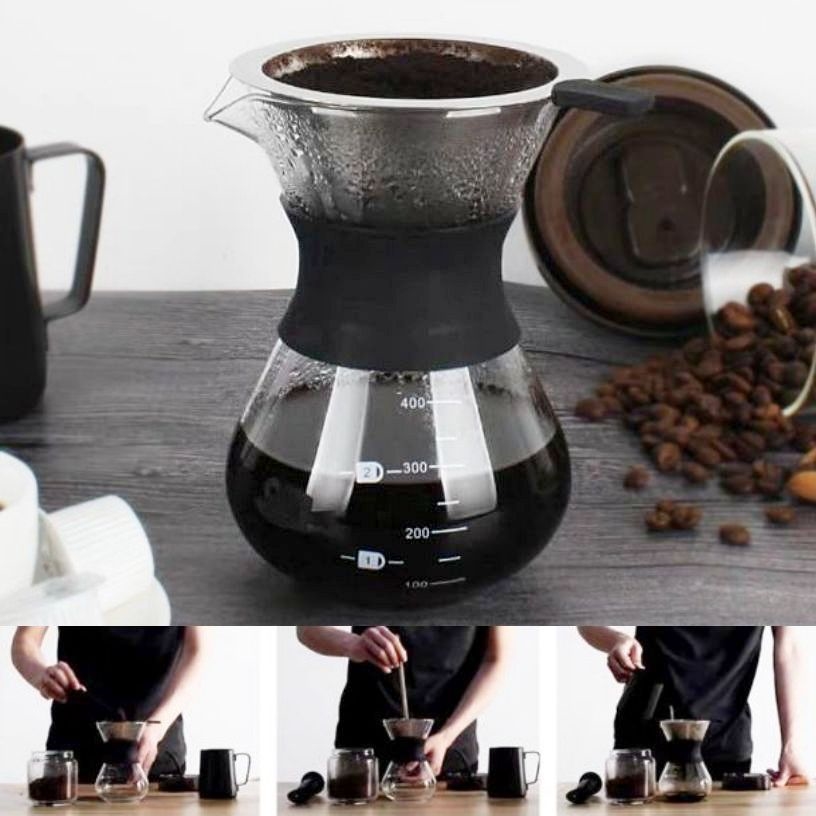 M KITCHEN เหยือกดริปกาแฟ กาชงกาแฟ กาดริปกาแฟ ที่ดริปกาแฟ ผลิตจากแก้ว