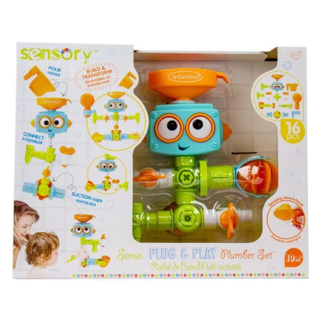 Infantino : Sensory Plug & Play Plumber Set (Polybag) - Developmental Toy ราคา 891 บาท*ส่งฟรี