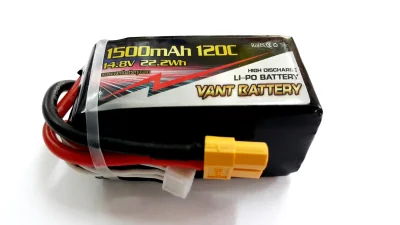 แบตลิโพ Lipo 14.8V 4S 1500mAh 120C XT60 Battery VANT ร้านไทย ส่งทันที แบตโดรน แบตโดรนซิ่ง แบตโดรนแข่ง FPV Racing