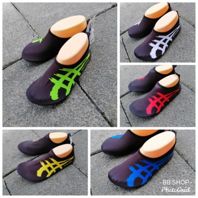 พร้อมส่ง รองเท้าว่ายน้ำลายไทเกอร์ รองเท้า?เดินชายหาด? รองเท้ากัน?หิน?กัน?ปะการัง?บาด?เท้า?Swimming? shoes? /Aqua skin shoes/ sport soft shoes