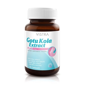 ภาพหน้าปกสินค้าVISTRA Gotu Kola Extract plus Zinc - ลดรอยแดงและรอยแผลเป็นจากสิว (30 Tablets) ที่เกี่ยวข้อง