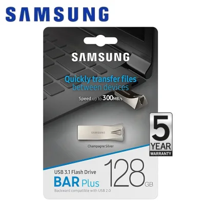 Samsung 128GB BAR Plus USB3.1 Flash Drive (300MB/s)