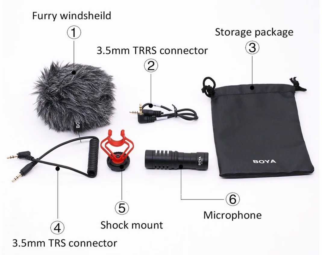 BOYA BY-MM1 Cardioid Microphone ไมโครโฟนสำหรับกล้อง สมาร์ทโฟน คอมพิวเตอร์