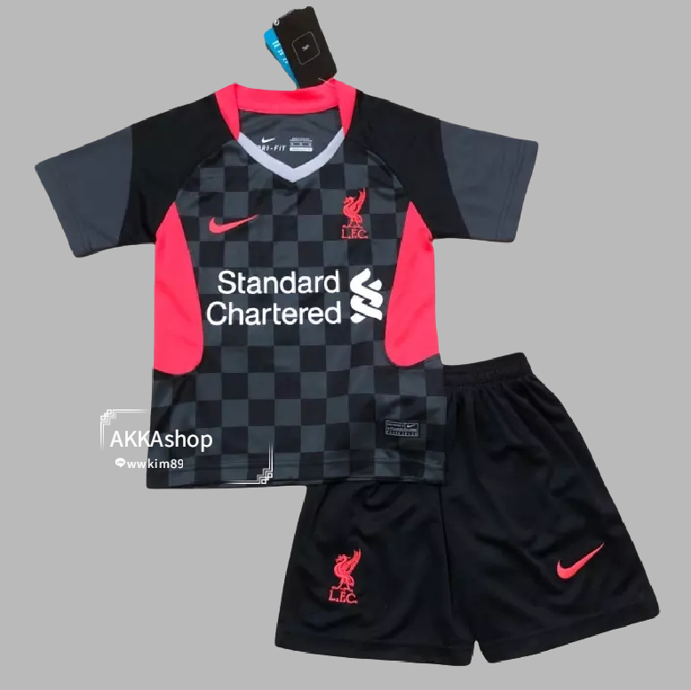 20-21 Liverpool Premier League Champions Jersey เสื้อผ้าเด็ก Commemorative Edition เด็กเยาวชนเสื้อยืดฟุตบอลชุดฝึกฟุตบอล AAA