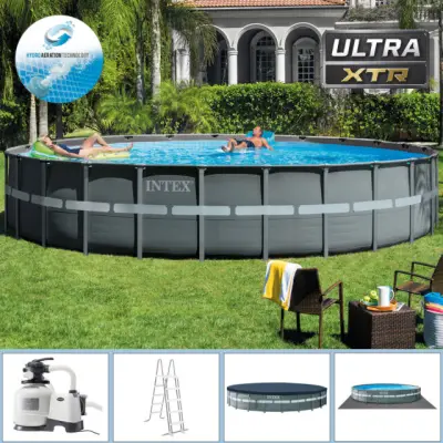 สระว่ายน้ำ Intex 26340 Ultra XTR Frame Above Ground Round Pool 732x132cm