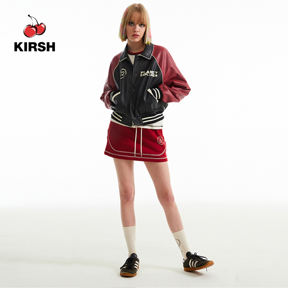 [KIRSH] DOODLE CHERRY STADIUM CROP JUMPER | 23SS | Women CROP JUMPER | JUMPER | JUMPER FOR WOMAN | Hoodie women |Korean Style | Hoodie for girl | Hoodie cute | Korean fashion ราคา 4,120 บาท*ส่งฟรี