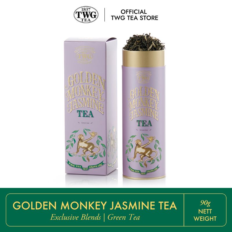 TWG Tea | Golden Monkey Jasmine, Loose Leaf Green Tea Blend in Haute Couture Tea Tin Gift, 90g ราคา 1,690 บาท*ส่งฟรี