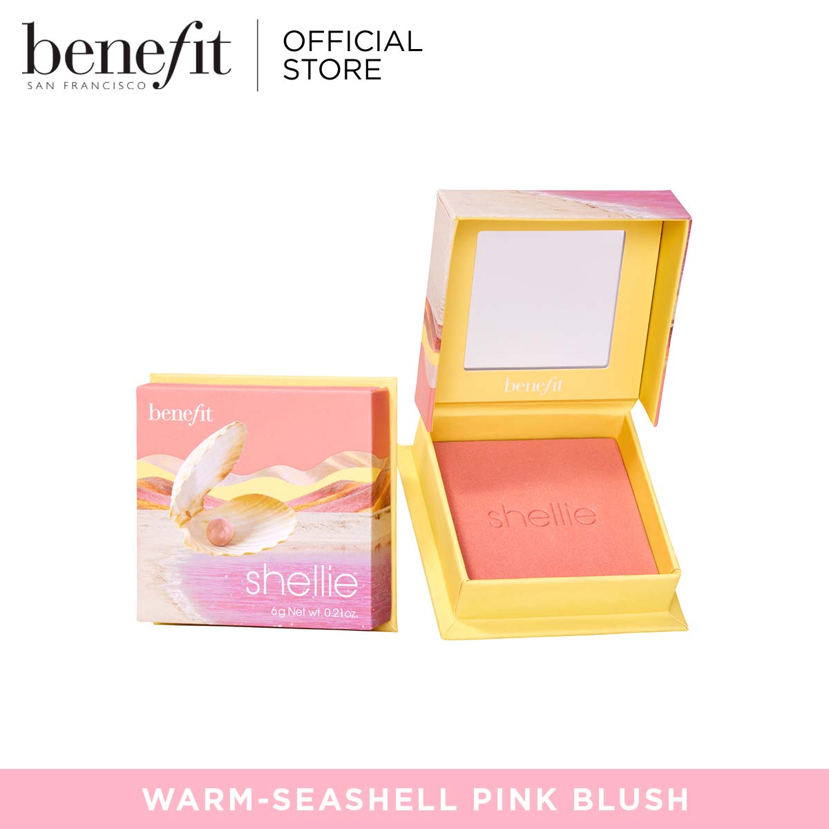 BENEFIT WANDERful World Shellie warm-seashell pink blush ราคา 1,400 บาท*ส่งฟรี