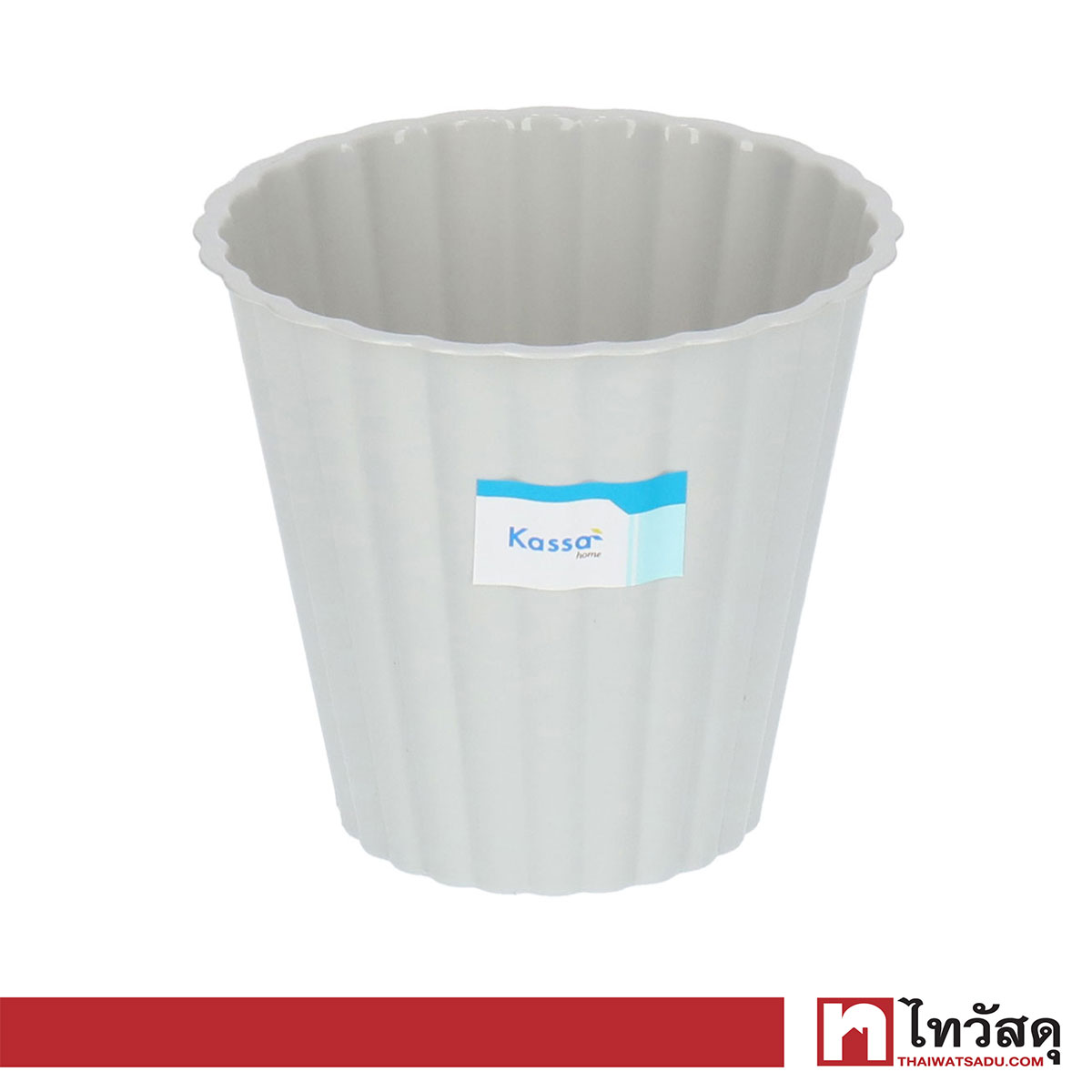 ถังผงทานตะวันกลาง KASSA HOME รุ่น 9277 ขนาด 5 ลิตร สีเทา ราคา 32 บาท*ส่งฟรี
