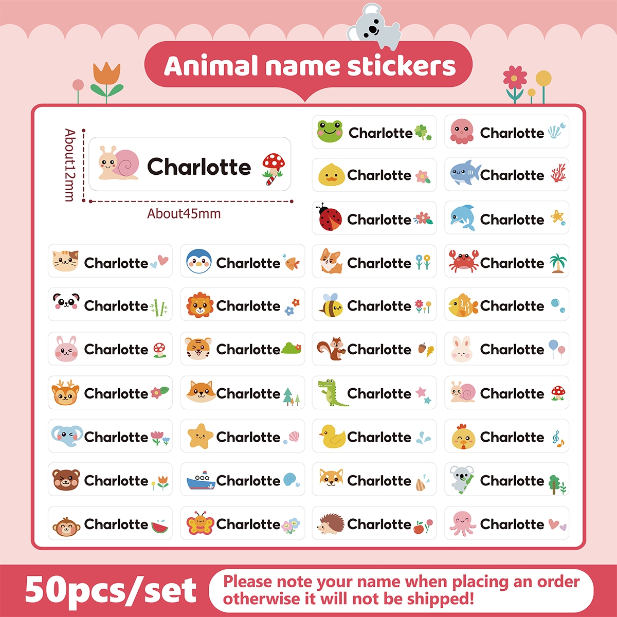 💥สติกเกอร์ชื่อกันน้ำ 💥Sticker Customized กันน้ำ ไม่เลอะ ฉีกไม่ขาด แน่น ติดปากกา ติดเครื่องเขียน พร้อมลอกติด สติ๊กเกอร์ สติ๊กเกอร์พิมพ์ชื่อ สติ๊กเกอร์ชื่อ สติ๊กเกอร์ติดรองเท้า ติดกระติกน้ำ ของใช้