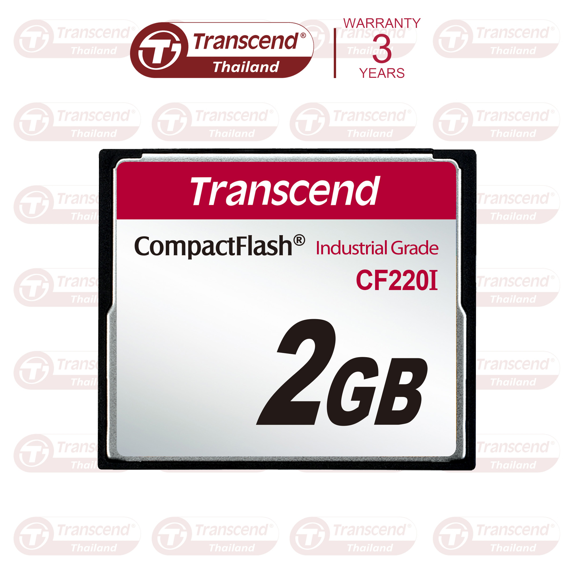 CompactFlash Card 2GB :CF Industrial Card: Transcend รับประกัน 3 ปี - มีใบกำกับภาษี