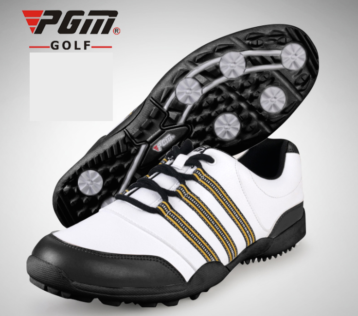 EXCEED PGM รองเท้ากอล์ฟ PGM XZ020 สีขาวแถบดำ / สีขาวแถบกากี SIZE EU: 39 - EU: 44