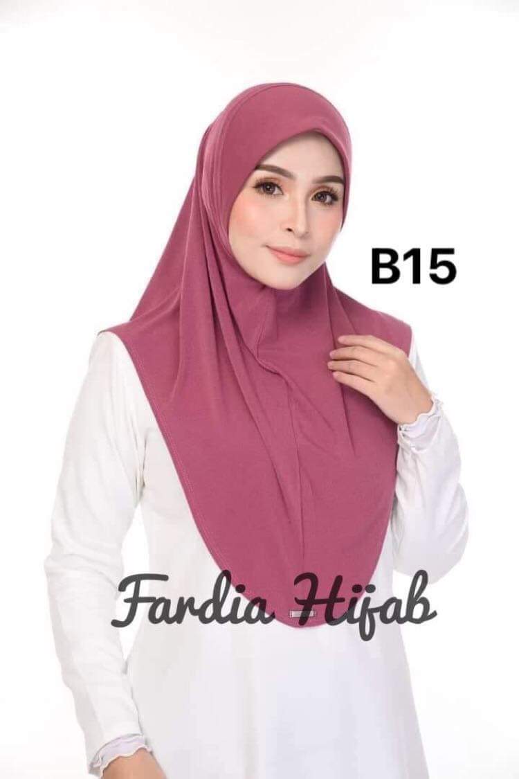 Fardia Hijab ฮีญาบสวมสำเร็จแบรนด์นำเข้า (รุ่นมอสเครปพรีเมียม)