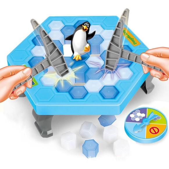Lucky.Store เกมส์ เพนกวินทุบน้ำแข็ง FUNNY GAME PENQUIN TRAP ขนาดใหญ่ ฝึกสมาธิ ฝึกการคิด เสริมทักษะ ของเล่นเด็ก ของเล่น