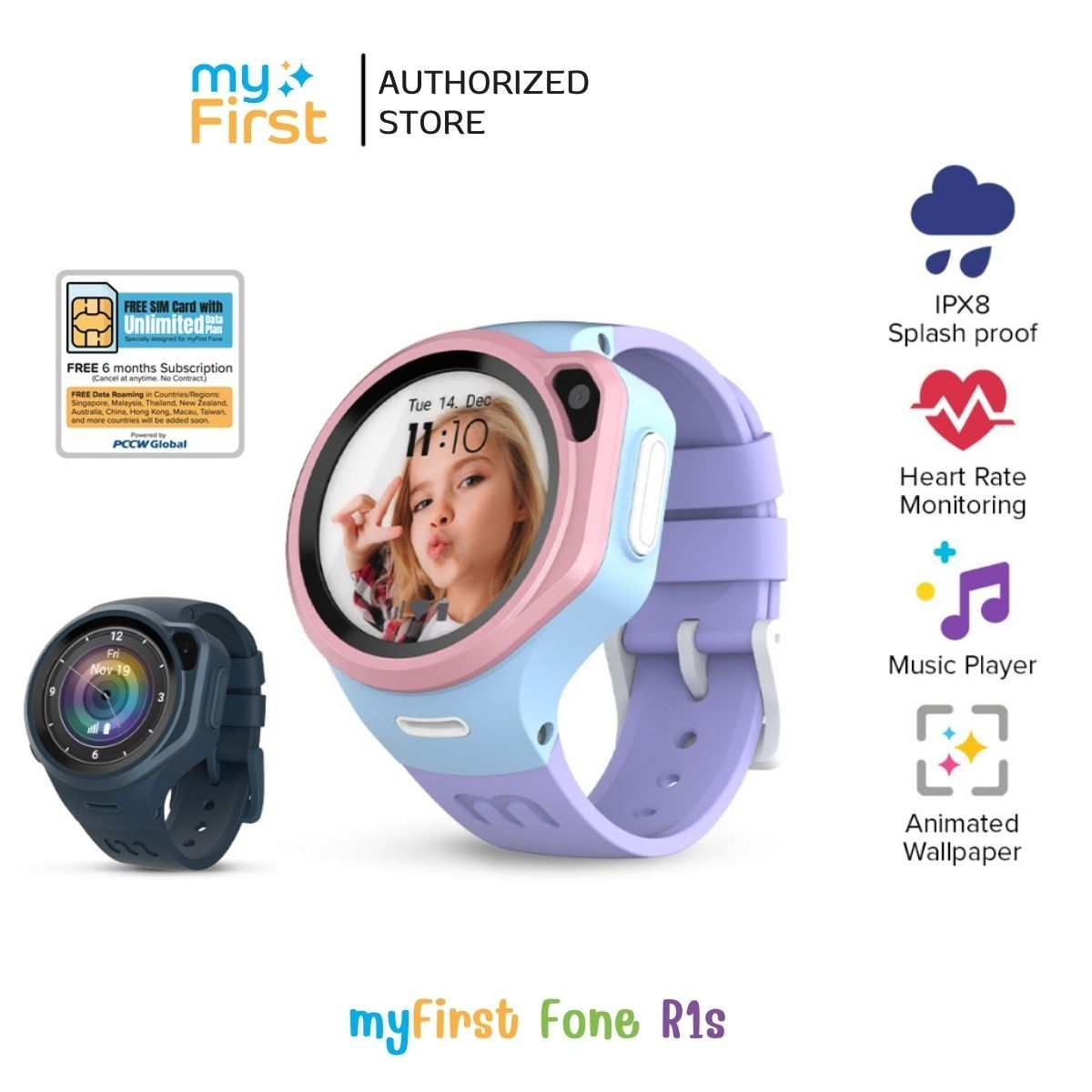[พร้อมส่ง] นาฬิกาอัจฉริยะ สำหรับเด็ก myFirst Fone R1s (รับประกันศูนย์ไทย 1 ปี) ราคา 3,990 บาท*ส่งฟรี