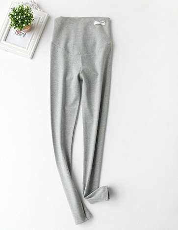 (M-XL) กางเกงคนท้อง เอวยางยืด ผ้านิ่มหนา เลคกิ้ง 3 สี สีดำ น้ำเงิน เทา # 4709
