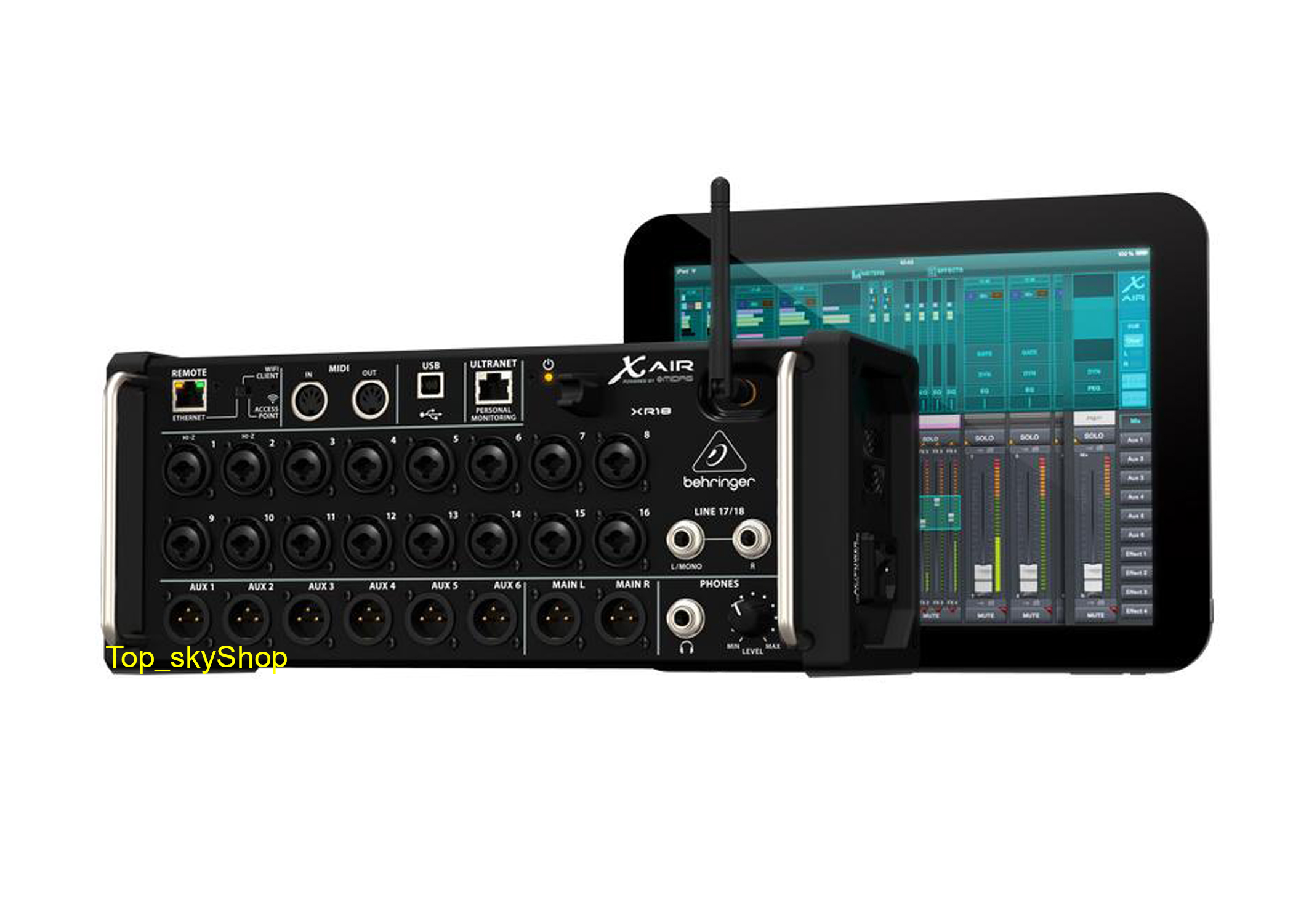 เครื่องขยายเสียง แอมป์ มิกเซอร์ปรับแต่งเสียง Behringer DIGITAL MIXER X AIR XR18 (ของแท้ 100 เปอร์เซ็นต์ รับประกันบูเซ่) เช็ค Stock และราคาสินค้า กับเจ้าหน้าที่ก่อนสั่งซื้อทุกครั้ง Top_skyShop ราคา 34,545 บาท*ส่งฟรี