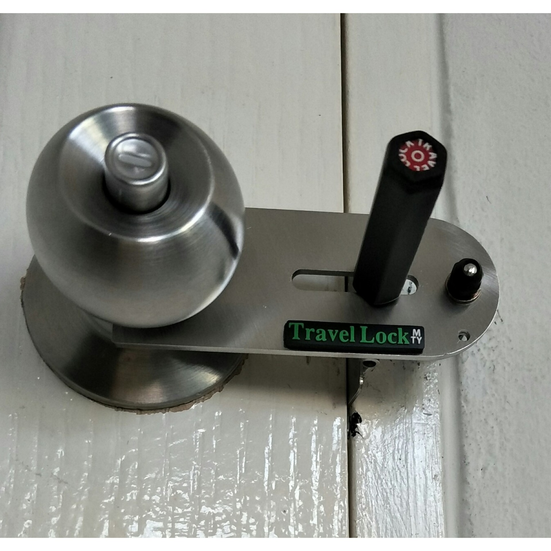 กลอนประตูไม่ต้องเจาะ Travel Lock (TL01) ใช้ล็อคประตูจากด้านใน, เปิดเข้าด้านใน แทนกลอนได้เลย ที่ล็อคประตูแบบพกพา ช่วยคุณปลอดภัยขึ้น