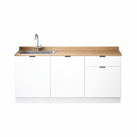 MOGEN รุ่น URBANA PLUS_180088_WF27 ชุดตู้ครัวตั้งพื้น รุ่น URBANA ขนาด 180 ซม. พร้อมอ่างซิงค์และอุปกรณ์ (แฟลตแพ็ค)