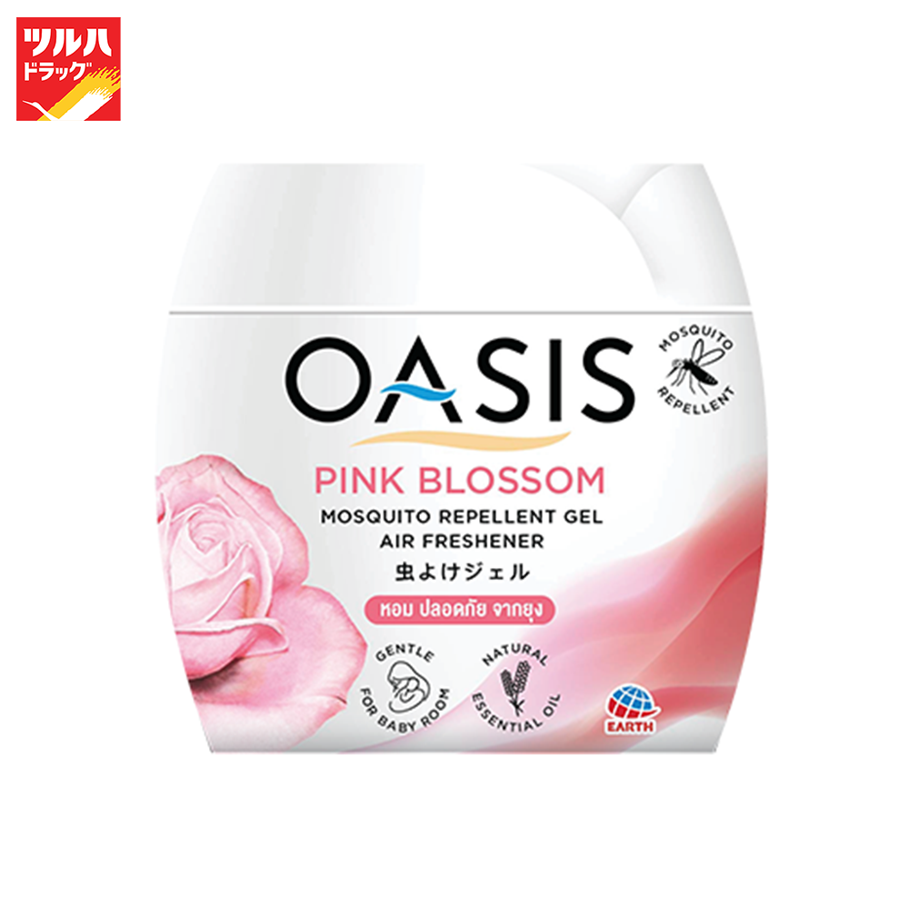 Oasis Mosquito Repellent Gel Pink Blossom 180 g. / โอเอซิส เจลไล่ยุง พิ้งค์ บลอสซั่ม 180 กรัม