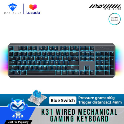 ดูภาพ Machenike K31 เกมมิ่งคีย์บอร์ดแบบมีสาย 104 ปุ่ม Mechanical Gaming Keyboard เพิ่มเติม Machenike K31 เกมมิ่งคีย์บอร์ดแบบมีสาย 104 ปุ่ม Mechanical Gaming Keyboard