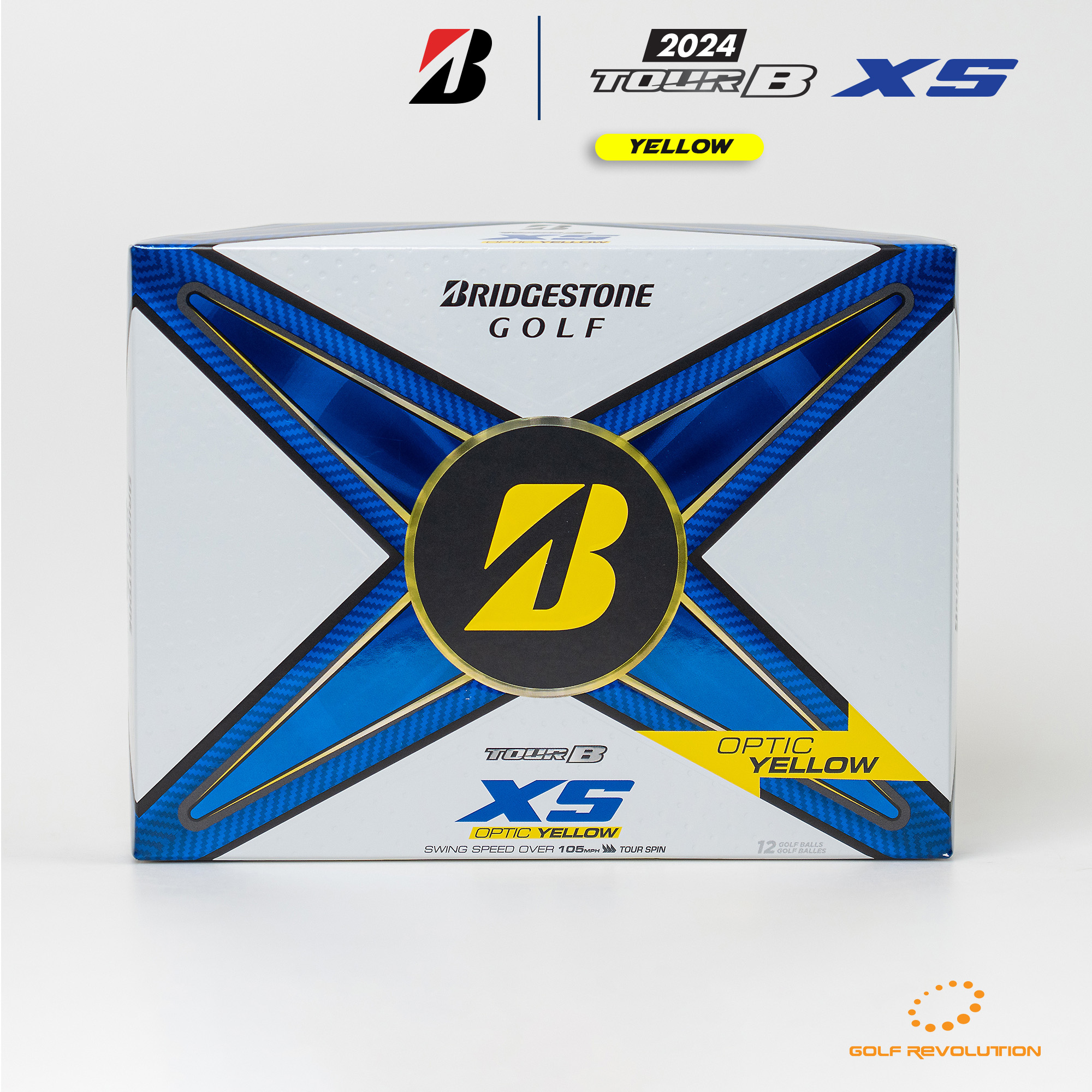 Bridgestone Golf - 2024 Tourb XS Yellow Golf Ball, Price: 1,890 Thb/Dz Hot Promotion: Buy1, Get1 Free ราคา 1,890 บาท*ส่งฟรี