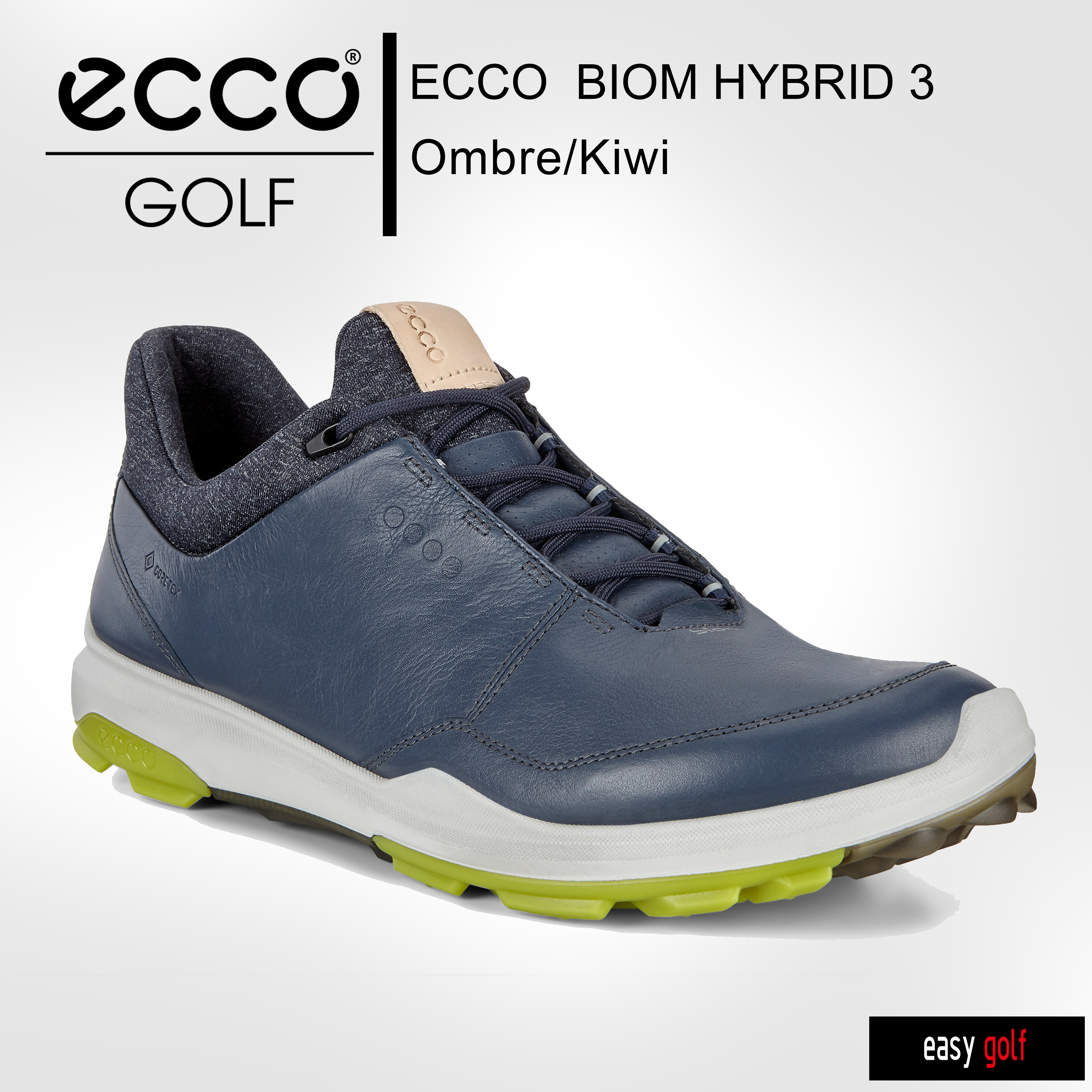 ECCO GOLF รองเท้ากอล์ฟผู้ชาย รองเท้ากีฬาผู้ชาย Golf Shoes รุ่น ECCO SS20 Biom Hybrid 3 MEN สีน้ำเงิน-เขียว (Ombre/Kiwi)