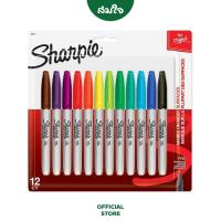 [แพ็ค 12 ชิ้น] Sharpie Marker Fine Fun Colour ปากกามาร์คเกอร์ ชาร์ปี้ Permanent Marker ปากกากันน้ำ ปากกาเขียนแผ่นพลาสติก