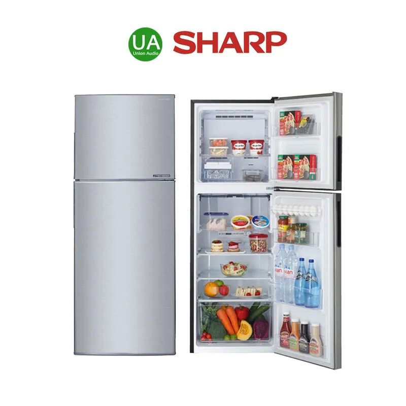 Sharp ตู้เย็น 2ประตู SJ-X230TC -SL  7.9 คิว  เทคโนโลยีระบบอินเวิร์ตเตอร์ (J-Tech Inverter)  !!!!! โปรดอ่าน เงื่อนไขการจัดส่ง !!!!!! X230