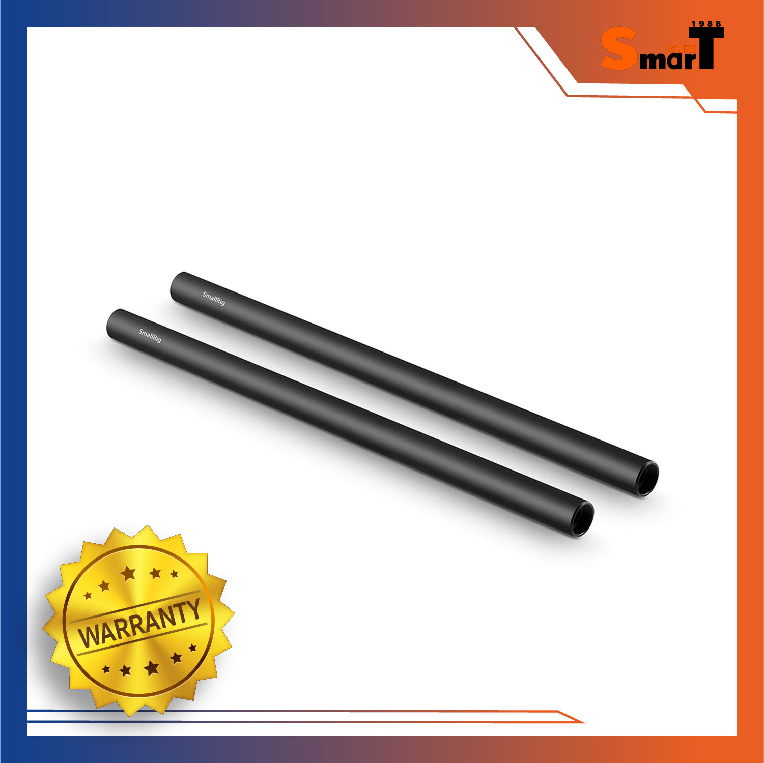 SmallRig 1053 2pcs 15mm Black Aluminum Alloy Rod(M12-30cm) 12inch - ประกันศูนย์ไทย