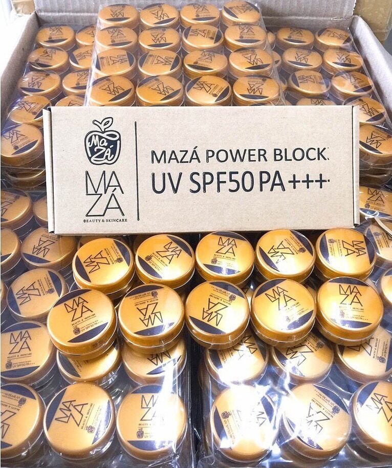 [ของแท้💯%] ครีมสะท้อนแสงแดดมาซ่า ครีมมาซ่าUV MAZA Sunscreen SPF 50 (PA++) ขนาด 5 กรัม (ยกกล่อง บรรจุ 10 ชิ้น)