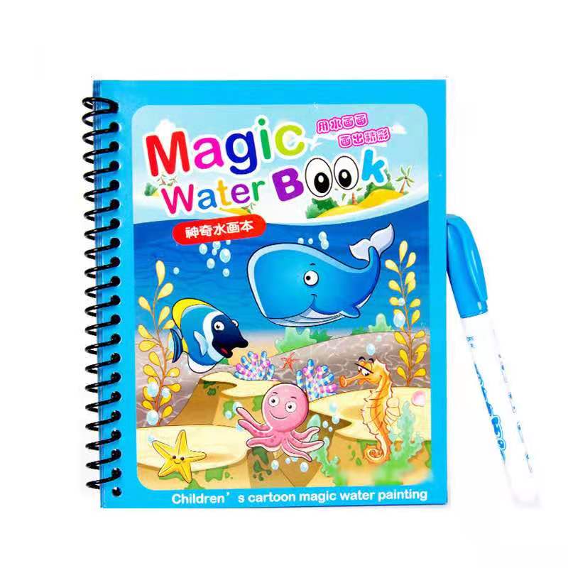 L&L สมุดระบายสี สมุดระบายสีน้ำมหัศจรรย์ Magic water book ของเล่นเสริมพัฒนาการ(หลังแห้งสีจะหายไปและสามารถนำกลับมาใช้ใหม่)