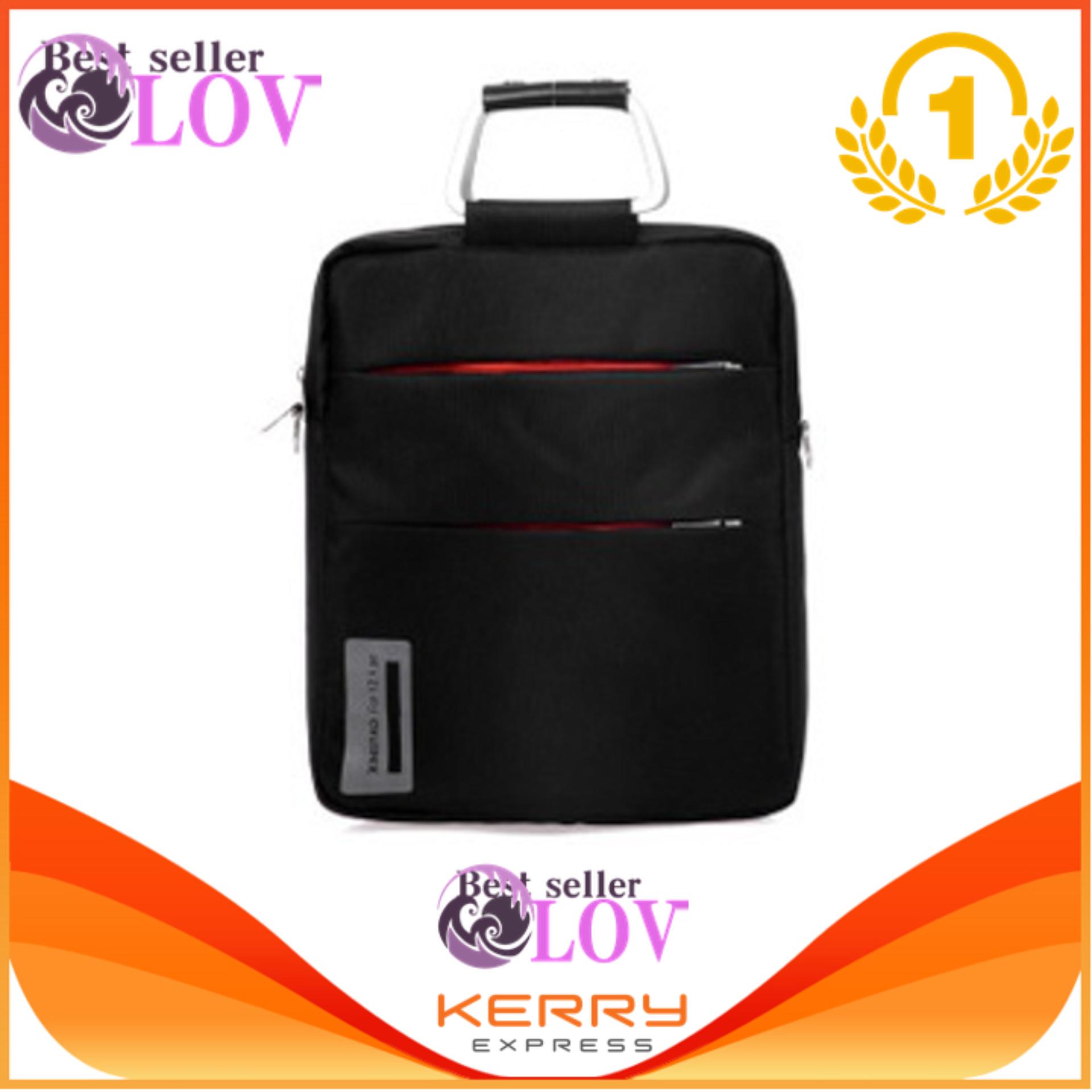 LOVBAG 12 inch Laptop Shoulder Bag Notebook Messenger bag ultrabook Sing bag for Laptop Ipad Macbook Book (BLACK)