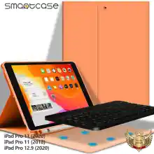 ภาพขนาดย่อของสินค้าSmart Case Keyboard เคสไอแพด พร้อมแป้นพิมพ์ภาษาอังกฤษ แถมฟรีสติกเกอร์คีย์ภาษาไทย for iPad Pro 11 (2020)  iPad Pro 11 (2018)  iPad Pro 12.9 (2020)