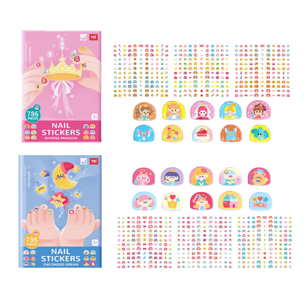 TOi สติ๊กเกอร์ติดเล็บสำหรับเด็ก Nail Sticker Set for Kids, Educational Toys for Kids ราคา 325 บาท*ส่งฟรี